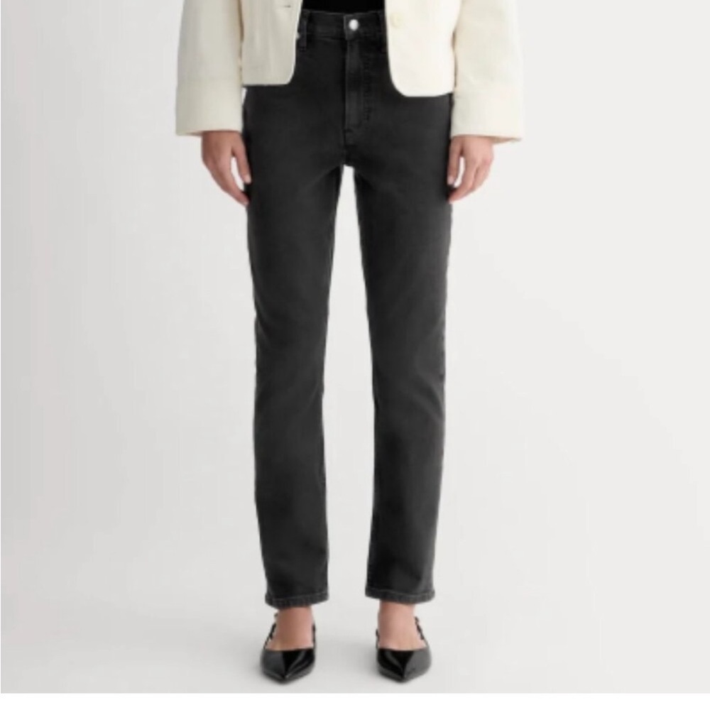 Everlane The Original Cheeky® Jean (26.5" Ankle) - Tumbled Black 27
